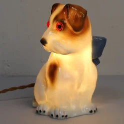 Best Pamono Art Deco Dog Table Lamp in Porcelain, 1930s