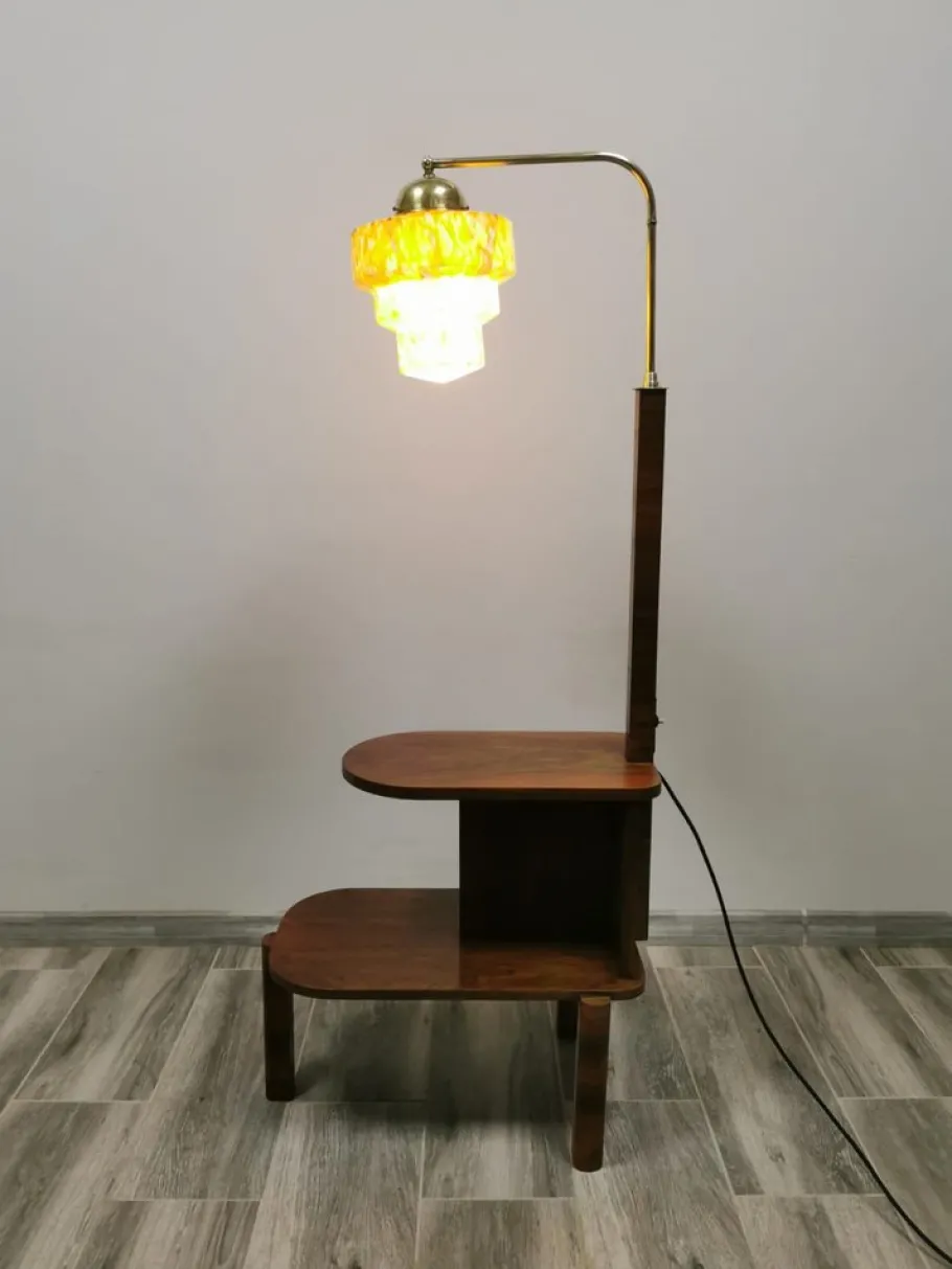 Best Pamono Art Deco Floor Lamp attributed Jindrich Halabala, 1930s