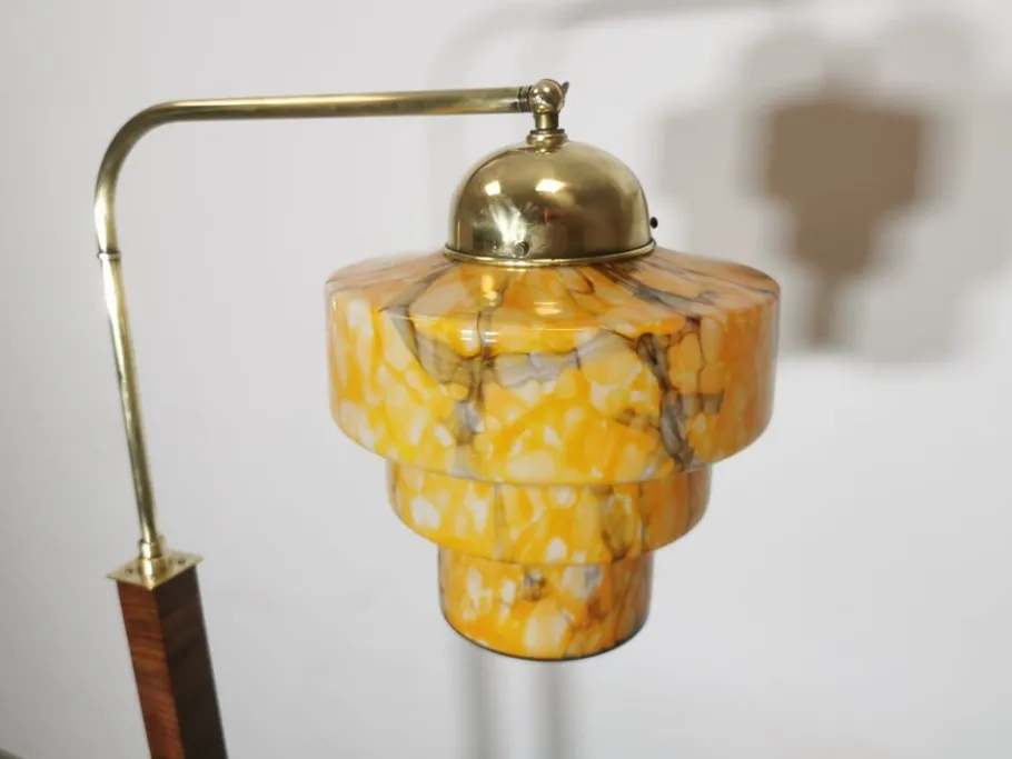 Best Pamono Art Deco Floor Lamp attributed Jindrich Halabala, 1930s