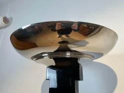 Hot Pamono Art Deco Floor Lamp, Black Lacquer and Chrome, France circa 1930