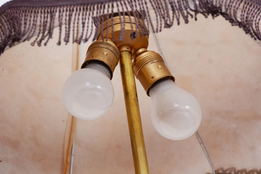 Best Pamono Art Deco Floor Lamp in Beech, Czech, 1930s