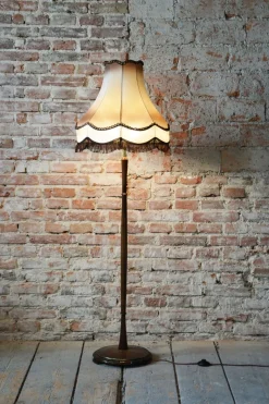 Best Pamono Art Deco Floor Lamp in Beech, Czech, 1930s