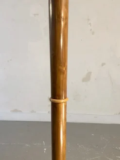 Sale Pamono Art Deco Floor Lamp in Brown Wood, France, 1930s