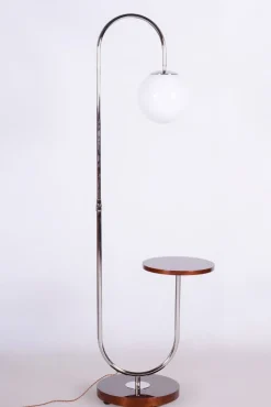 Best Pamono Art Deco Floor Lamp in Chrome attributed to Jindřich Halabala for Up Závody, Czechia, 1930s
