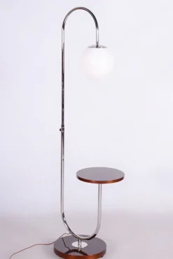 Best Pamono Art Deco Floor Lamp in Chrome attributed to Jindřich Halabala for Up Závody, Czechia, 1930s