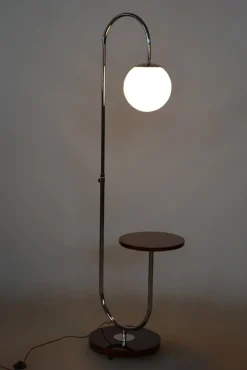 Best Pamono Art Deco Floor Lamp in Chrome attributed to Jindřich Halabala for Up Závody, Czechia, 1930s