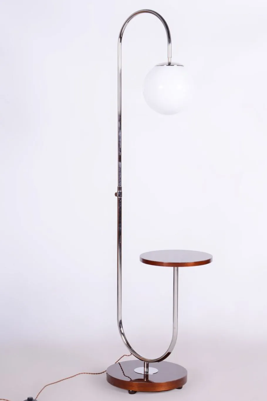 Best Pamono Art Deco Floor Lamp in Chrome attributed to Jindřich Halabala for Up Závody, Czechia, 1930s
