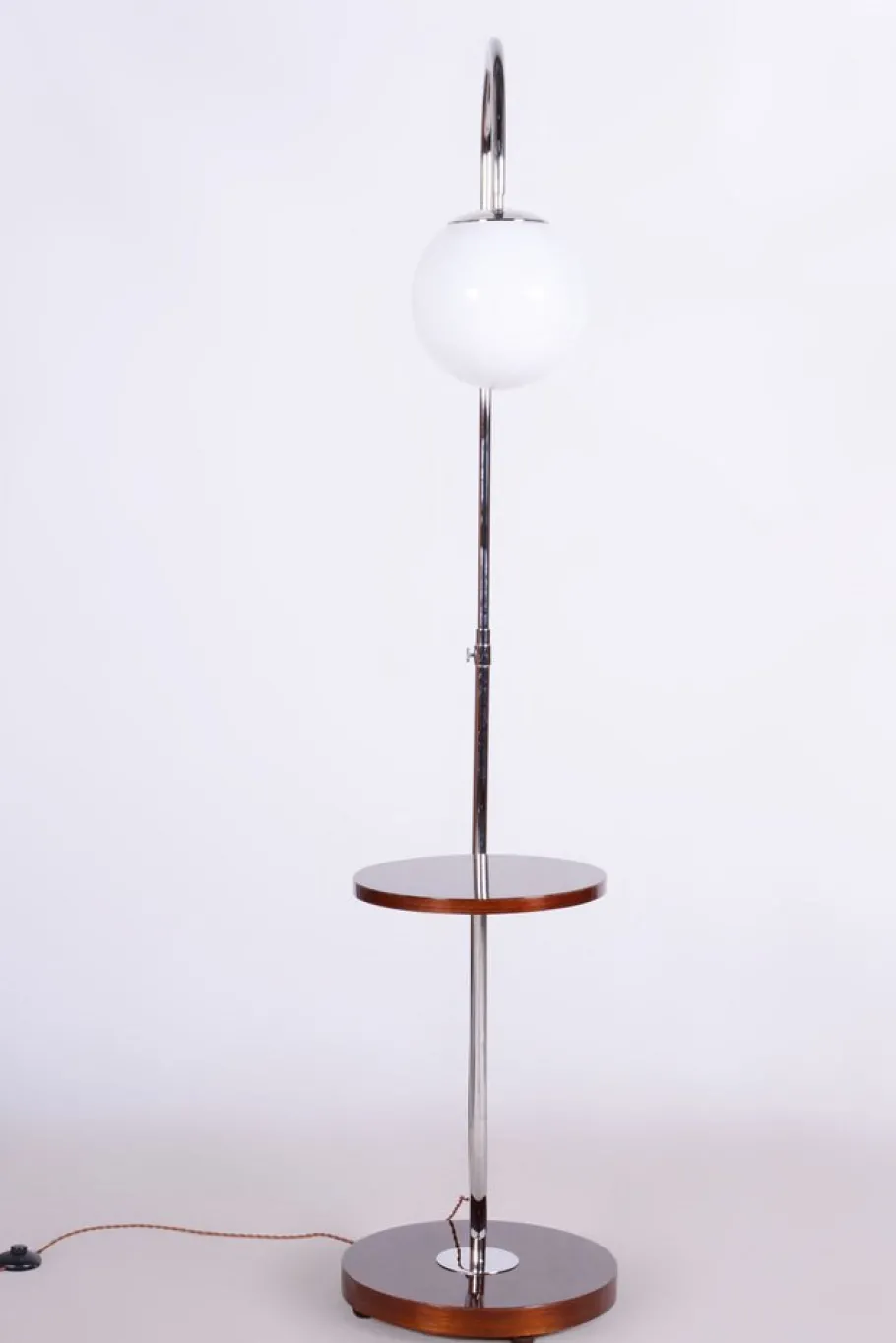 Best Pamono Art Deco Floor Lamp in Chrome attributed to Jindřich Halabala for Up Závody, Czechia, 1930s