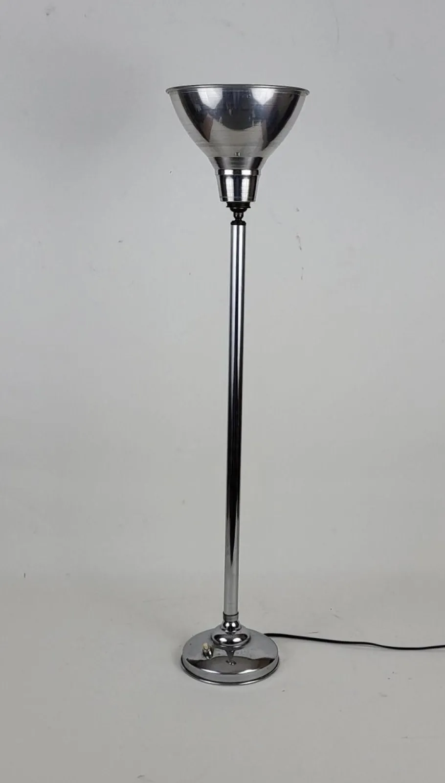 Online Pamono Art Deco Floor Lamp in Chrome Metal