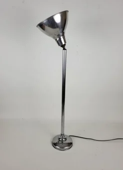 Online Pamono Art Deco Floor Lamp in Chrome Metal