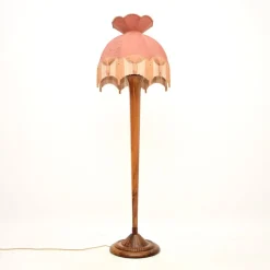 Discount Pamono Art Deco Floor Lamp in Walnut, 1920s