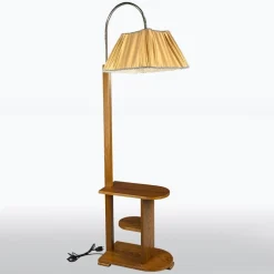 Hot Pamono Art Deco Floor Lamp in Wood, 1930s
