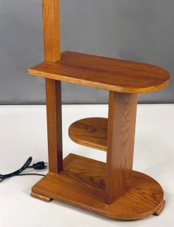 Hot Pamono Art Deco Floor Lamp in Wood, 1930s