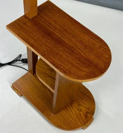 Hot Pamono Art Deco Floor Lamp in Wood, 1930s