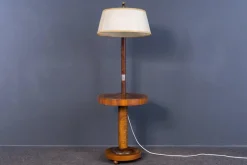 Discount Pamono Art Deco Floor Lamp with Side Table