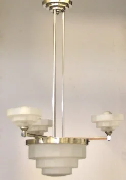 Best Pamono Art Deco Hanging Light, 1930s