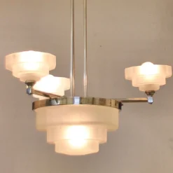 Best Pamono Art Deco Hanging Light, 1930s