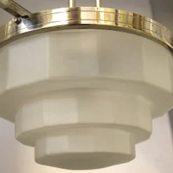 Best Pamono Art Deco Hanging Light, 1930s