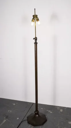 Clearance Pamono Art Deco Heavy Brass Floor Lamp, 1920s