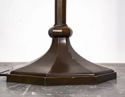 Clearance Pamono Art Deco Heavy Brass Floor Lamp, 1920s