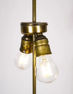 Clearance Pamono Art Deco Heavy Brass Floor Lamp, 1920s