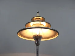 Sale Pamono Art Deco Lacquered Aluminum and Chrome Floor Lamp, 1930s