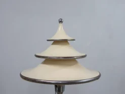 Sale Pamono Art Deco Lacquered Aluminum and Chrome Floor Lamp, 1930s