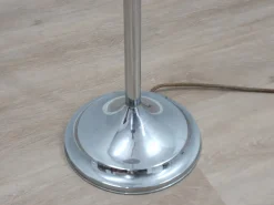 Sale Pamono Art Deco Lacquered Aluminum and Chrome Floor Lamp, 1930s
