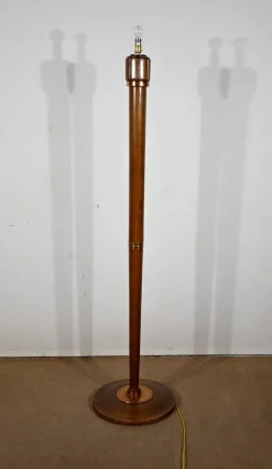 Hot Pamono Art Deco Lamp in Varnished Beech, 1940