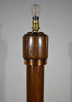 Hot Pamono Art Deco Lamp in Varnished Beech, 1940