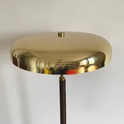Outlet Pamono Art Deco Leather Clad Floor Lamp, 1980s