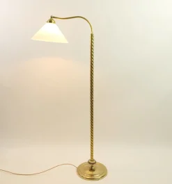 Sale Pamono Art Deco Massive Brass Floor Lamp, Vienna, 1930s