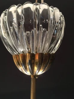 Clearance Pamono Art Deco Murano Chandelier by Ercole Barovier, 1940s