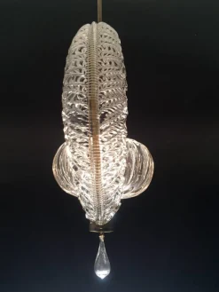 Clearance Pamono Art Deco Murano Chandelier by Ercole Barovier, 1940s