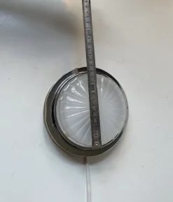 Best Pamono Art Deco Nautical Ship Wall Sconce with Sunburst Glass, 1960s