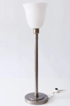 Best Pamono Art Deco Nickel Plated Brass Floor Lamp, 1930s