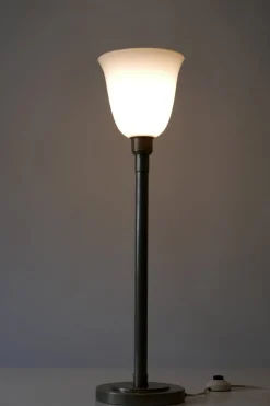 Best Pamono Art Deco Nickel Plated Brass Floor Lamp, 1930s