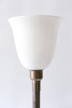 Best Pamono Art Deco Nickel Plated Brass Floor Lamp, 1930s