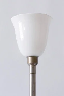 Best Pamono Art Deco Nickel Plated Brass Floor Lamp, 1930s