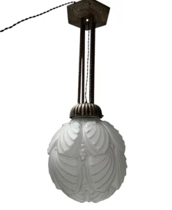 Best Pamono Art Deco Pendant Light by Muller Frères, 1930s