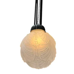 Best Pamono Art Deco Pendant Light by Muller Frères, 1930s