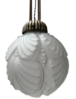 Best Pamono Art Deco Pendant Light by Muller Frères, 1930s