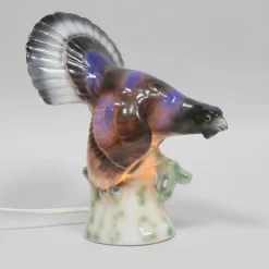 Best Pamono Art Deco Porcelain Bird Lamp, 1940s