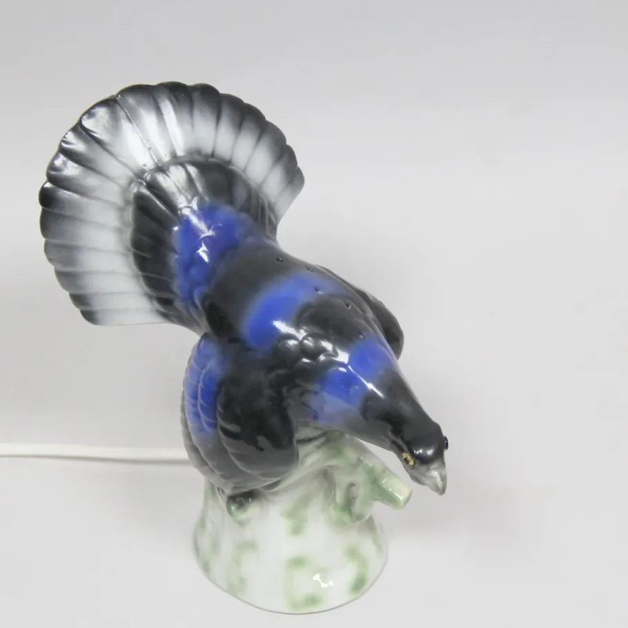 Best Pamono Art Deco Porcelain Bird Lamp, 1940s