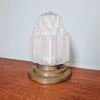 Clearance Pamono Art Deco Skyscraper Satin Glass Ceiling Light, 1930s
