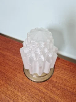 Clearance Pamono Art Deco Skyscraper Satin Glass Ceiling Light, 1930s