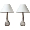 Clearance Pamono Art Deco Stoneware Table Lamps attributed to Michael Andersen & Sons, Denmark, 1940s, Set of 2