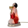 Best Pamono Art Deco Style Ceramic Table Lamp, 1940s