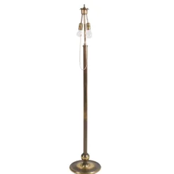New Pamono Art Deco Style Floor Lamp in Burnished Brass from Bottega Gadda, Milan, Italy, 1970s