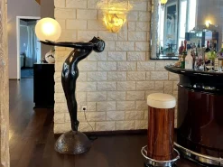 Clearance Pamono Art Deco Style Life-Sized Clarté Floor Lamp from Max Le Verrier, 2022